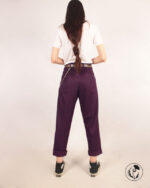 شلوار کتان p1345 رنگ بنفش