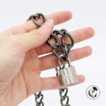 گردنبند زنجیری قفل مدل هارد لاک