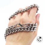 ست گردنبند و دستبند زنجیری مدل g01